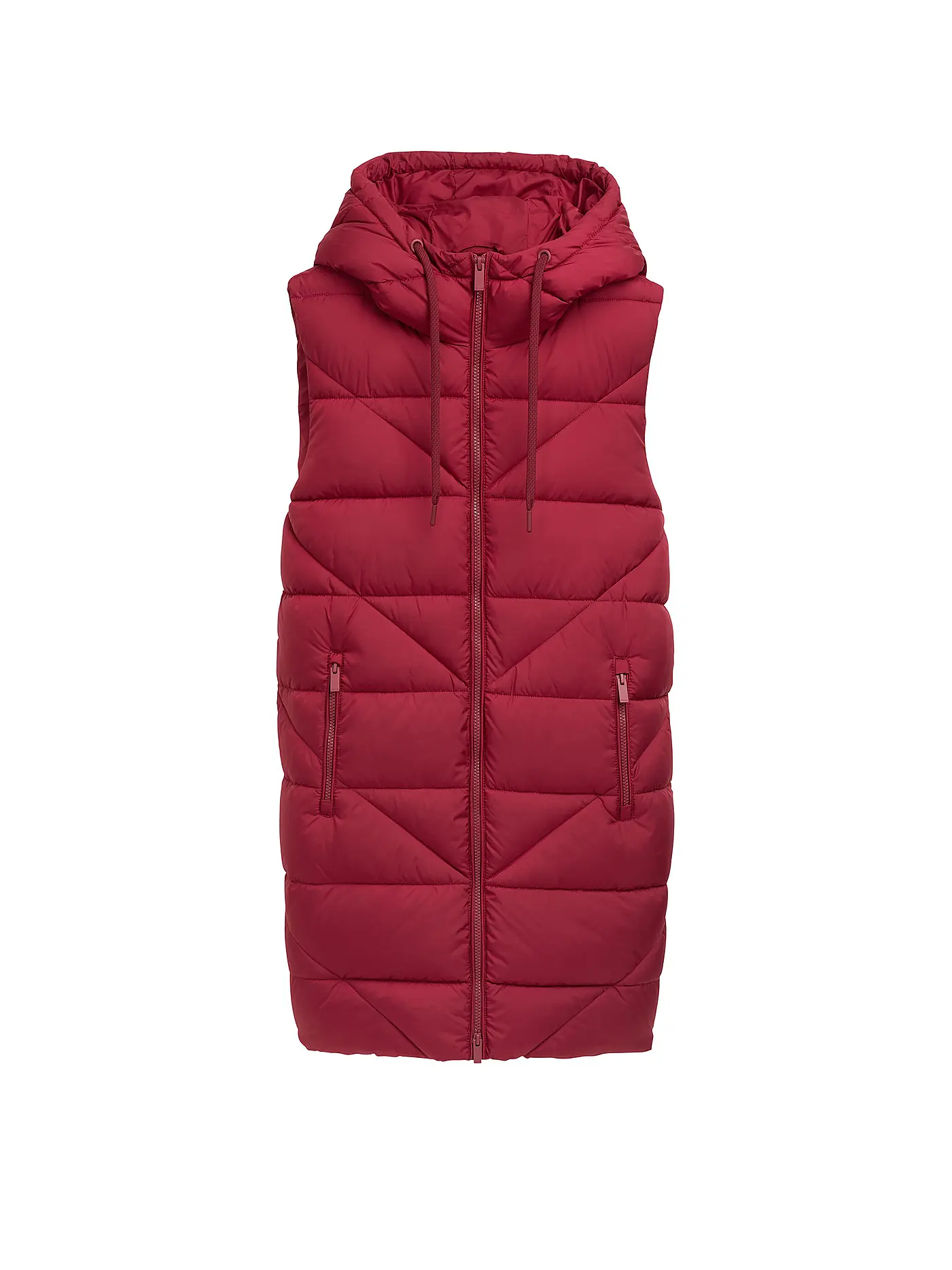 TOM TAILOR | Steppgilet | dunkelrot